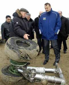 Photos du crash de l'Antonov 140 d'Azerbaijan Airlines