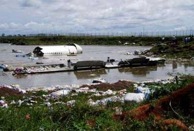 Photos of the Cargo Plus Aviation Boeing 707 freighter crash
