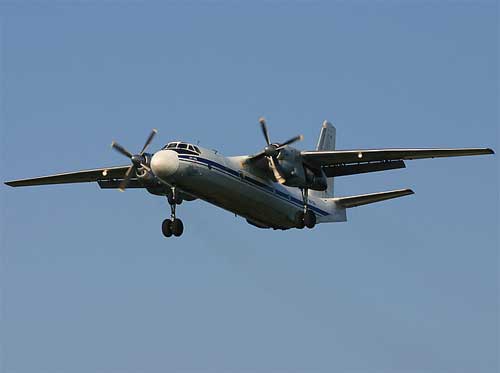 Aircraft similar to the one which crashed (Antonov AN-26B)