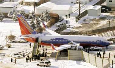 Photos du crash du Boeing 737 de Southwest Airline