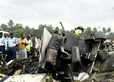 Photos du crash du DC-9 de Sosoliso Airlines
