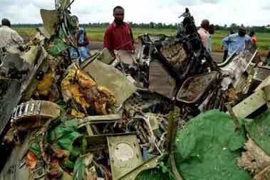 Photos du crash du DC-9 de Sosoliso Airlines