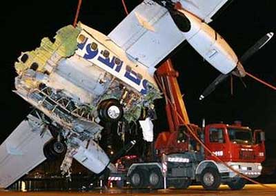 Photos du crash de l'ATR 72 de Tuninter
