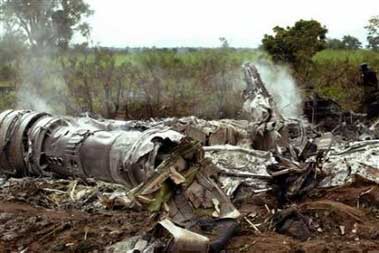 ADC Airlines Boeing 737-2B7 plane crash - Abuja, Nigeria