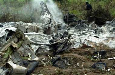 Photos of the ADC Airlines Boeing 737 crash