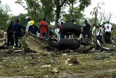 Photos of the ADC Airlines Boeing 737 crash