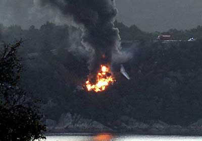 Atlantic Airways BAe 146-200A plane crash - Stord, Norway