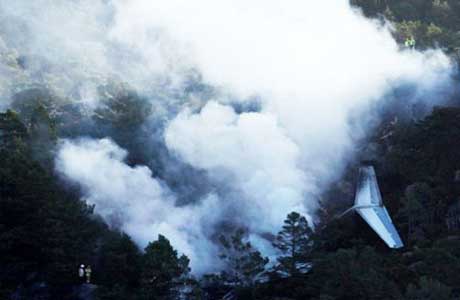 Photos of the Atlantic Airways BAe 146-200A crash