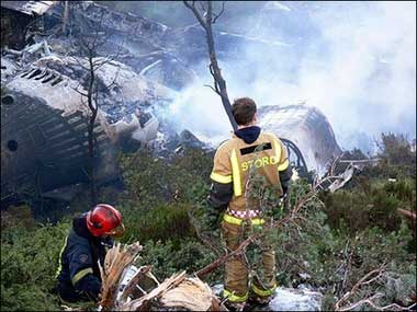 Photos of the Atlantic Airways BAe 146-200A crash