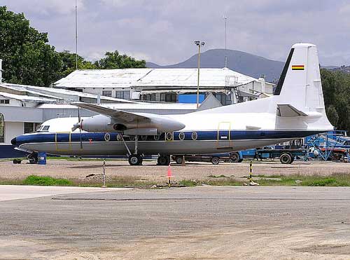 Avion de même type que celui accidenté (Fokker F27)