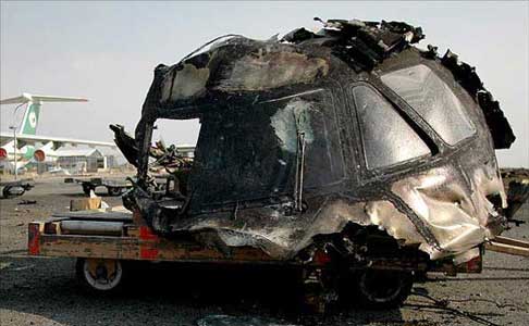 Photos of the IRGC Air Force Antonov 74T crash