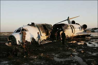 Accident d'un Tupolev TU-154M d' Iran Air Tour - Mashhad, Iran
