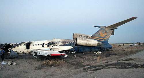 Photos of the Iran Air Tour Tupolev 154M crash