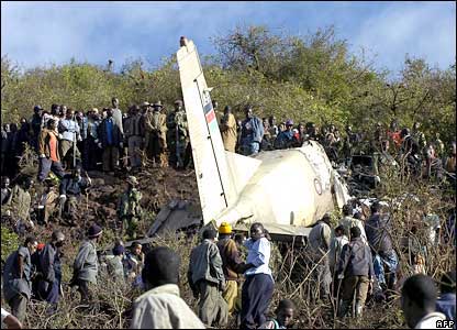 Photos of the Kenya Air Force Harbin Y-12 crash