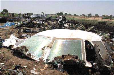 Photos du crash de l'Antonov 74 de KSAMC