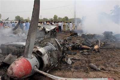 PIA Fokker F-27 plane crash - Multan, Pakistan