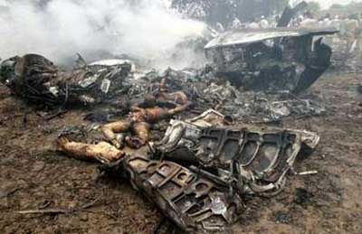 Photos of the PIA Fokker F-27 crash