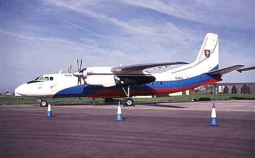 Aircraft similar to the one which crashed (Antonov AN-24)