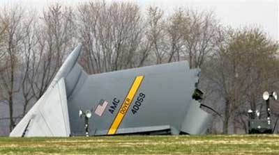 Photos du crash du Lockheed C-5 Galaxy de la US Air Force