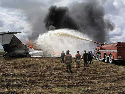 Photos du crash du Tupolev 134 d'Aviatsiya Voyenno-Morskoyo