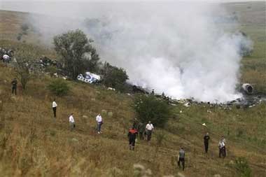 Photos du crash du Tupolev 154 de Pulkovo Airlines
