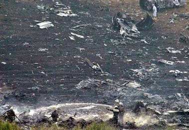 Photos of the Pulkovo Airlines Tupolev 154 crash