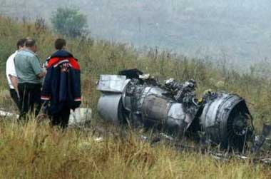 Photos of the Pulkovo Airlines Tupolev 154 crash