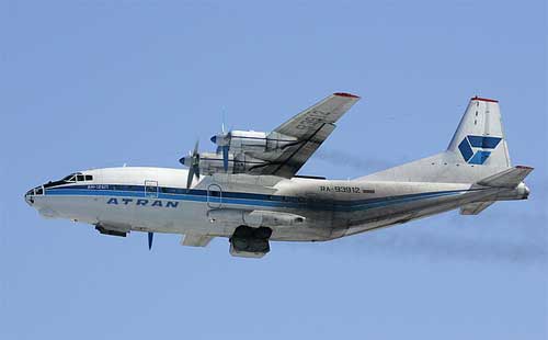 Aircraft similar to the one which crashed (Antonov AN-12BP)