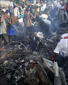 Photos of the El Sam Airlift Antonov 26 crash