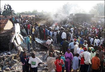 Photos of the El Sam Airlift Antonov 26 crash