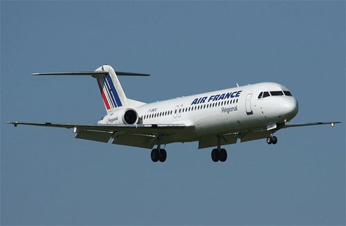 Avion de même type que celui accidenté (Fokker F-100)