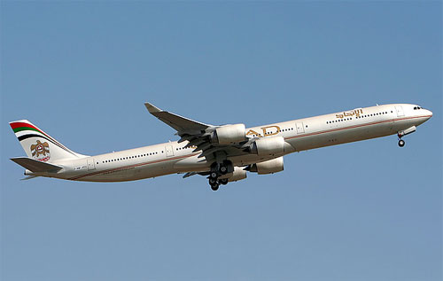Aircraft similar to the one which crashed (Airbus A340-642X)