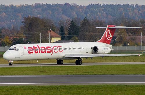 Avion de même type que celui accidenté (MD-83)