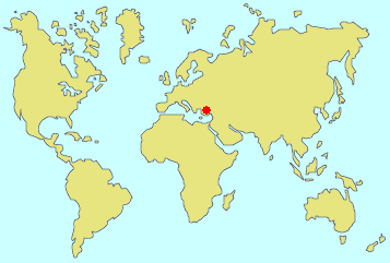 Isparta, Turkey (Red dot on map) Isparta, Turkey