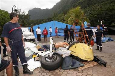 Photos du crash du DHC-6 Twin Otter 300 d'Air Moorea
