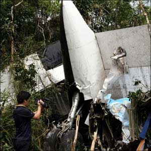Photos of the PMT Air Antonov 24 crash