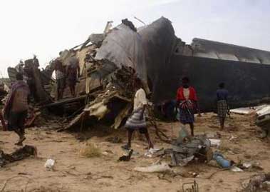 Photos du crash de l'Ilyushin IL-76TD de Transaviaexport Airlines