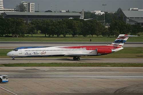 Aircraft similar to the one which crashed (MD-82)