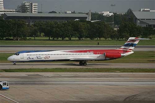 Avion de même type que celui accidenté (MD-82)