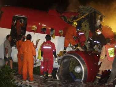 Photos of the One-Two-Go Airlines MD-82 crash