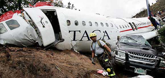 Photos of the TACA International Airlines Airbus A320 crash