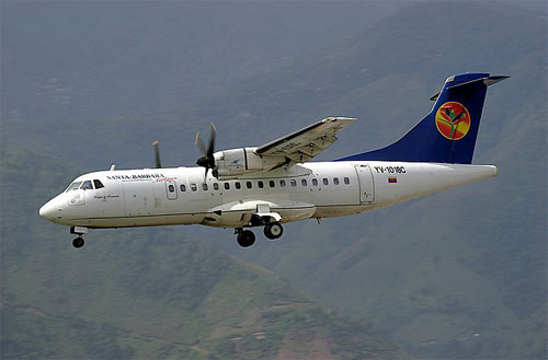 Aircraft similar to the one which crashed (ATR-42-300)