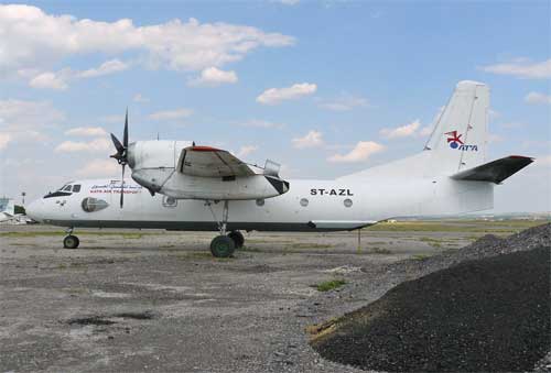 Aircraft similar to the one which crashed (Antonov AN-32)