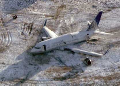 Continental Airlines Boeing 737-524 plane crash - Denver, Colorado, USA