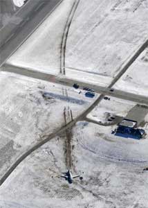 Photos du crash du Boeing 737 de Continental Airlines