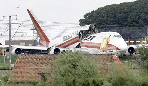 Accident d'un Boeing 747-209F de  Kalitta Air - Bruxelles, Belgique