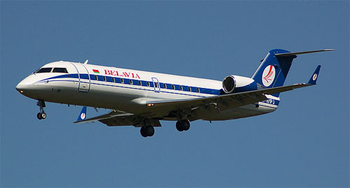 Aircraft similar to the one which crashed (Canadair CRJ-100ER)