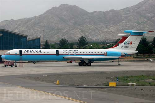 Aircraft similar to the one which crashed (Ilyushin IL-62M)