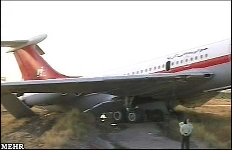 Accident: Aria Air IL62 at Mashhad on Jul 24th 2009, overran the runway