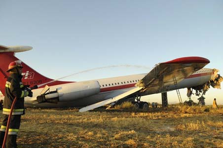Photos du crash de l'Ilyushin IL-62M d'Aria Air